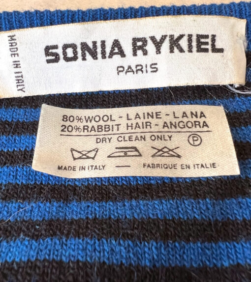 80s Striped Sweater Vintage Cropped Women's Pullover Sonia Rykiel Italian Medium VFG - Image 7