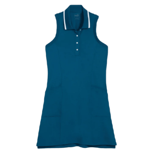 Puma Ladies Everyday Pique Golf Dress - Blue