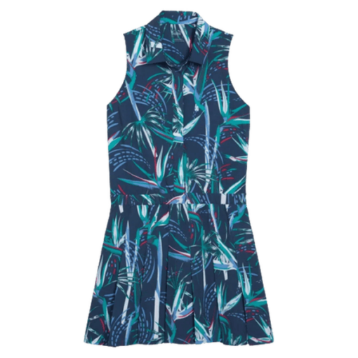 Puma Ladies Paradise Pleated Golf Dress - Navy