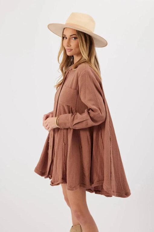 Wine Tessa Tunic Dress - Image 3