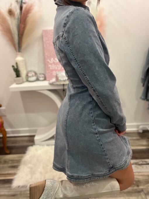 The Darlin Denim Dress - Image 4