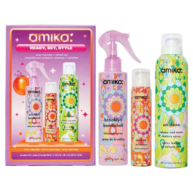 Amika Ready, Set, Style – Prep, Volumize + Refresh Set