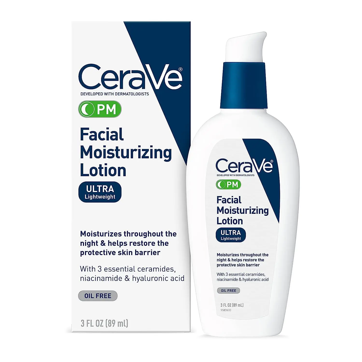CeraVe PM Facial Moisturizing Lotion ultra lightweight (89ml)