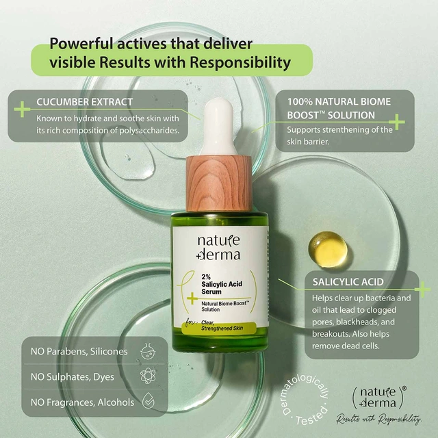 NATURE DERMA 2% Salicylic Acid Serum – 30 ml - Image 2