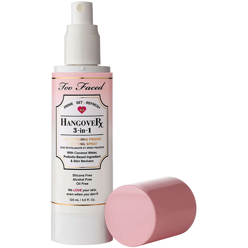 Travel Size Hangover 3-in-1 Primer & Setting Spray Hydrating & Refreshing Spray NET WT. 1.0 OZ. / 30.0 mL - Image 2